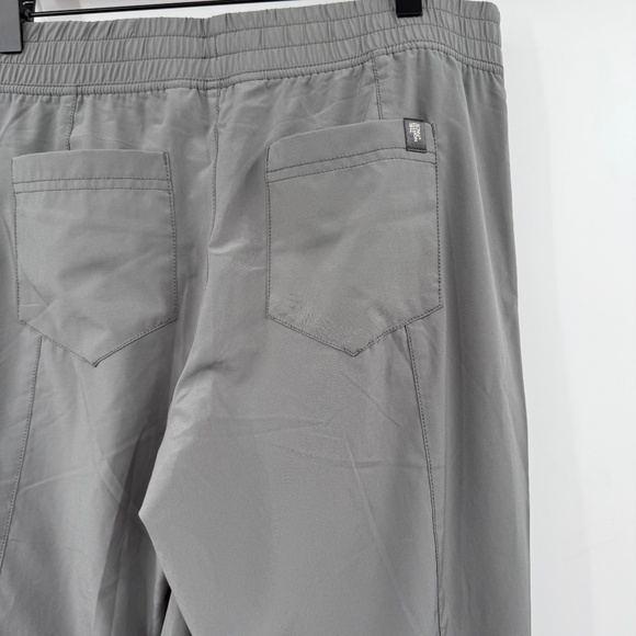 North Face Pants Women 10 Gray Lightweight Stretch Tapered Gorpcore Pockets - Picture 5 of 14